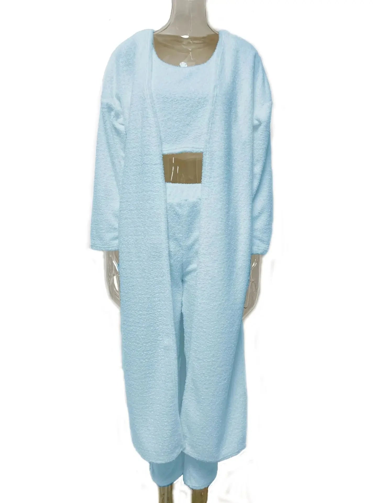 3-Piece Ultra-Soft Fuzzy Fleece Women's Loungewear Set for Ultimate Comfort